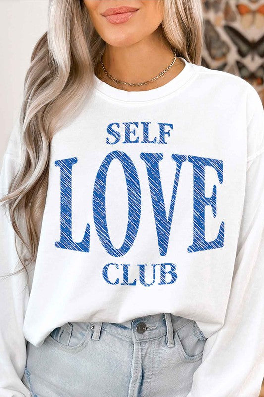 SELF LOVE CLUB GRAPHIC SWEATSHIRT