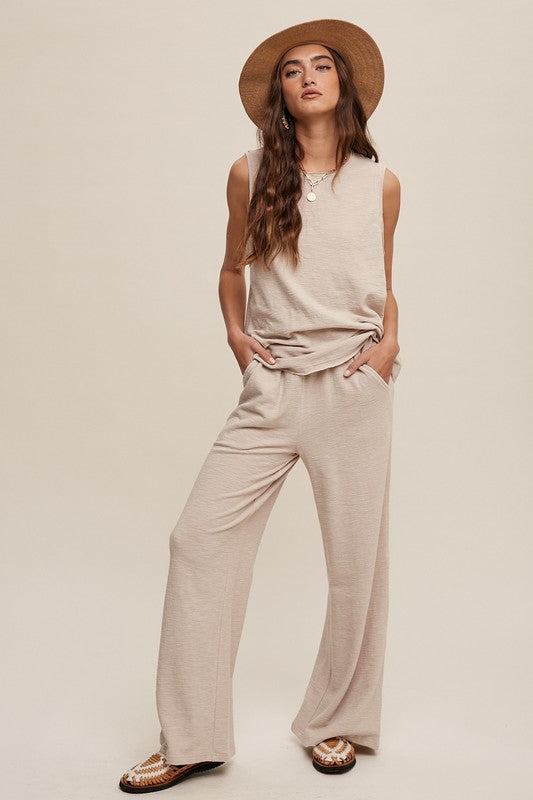 Lounged up Tank and Sweat Pant Set