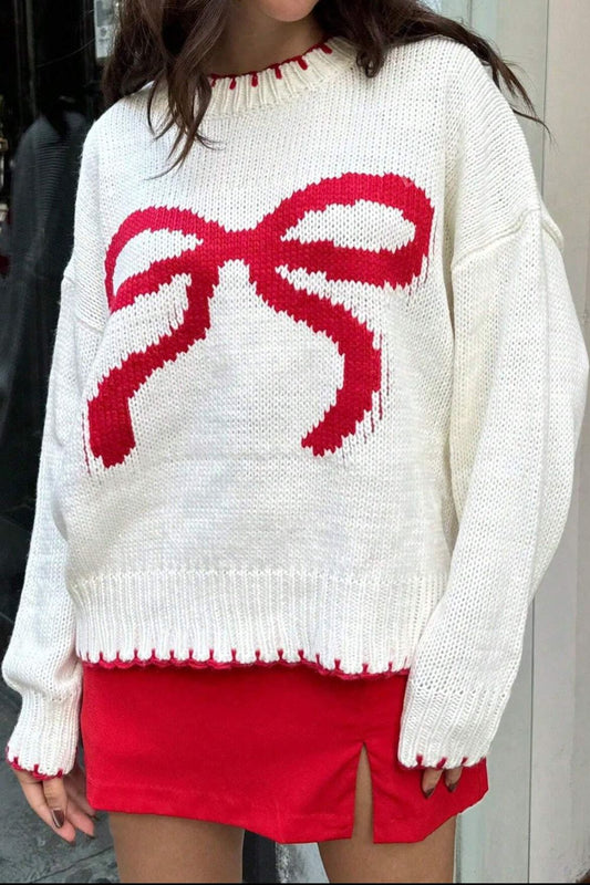 Holly Bow Sweater