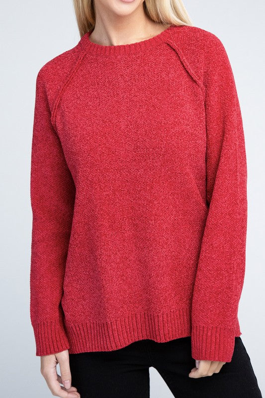 Raglan Chenille Sweater