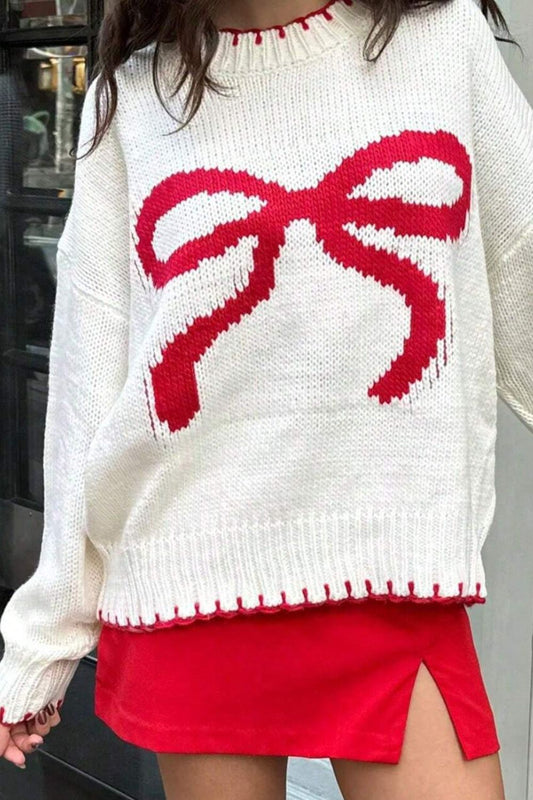 Holly Bow Sweater