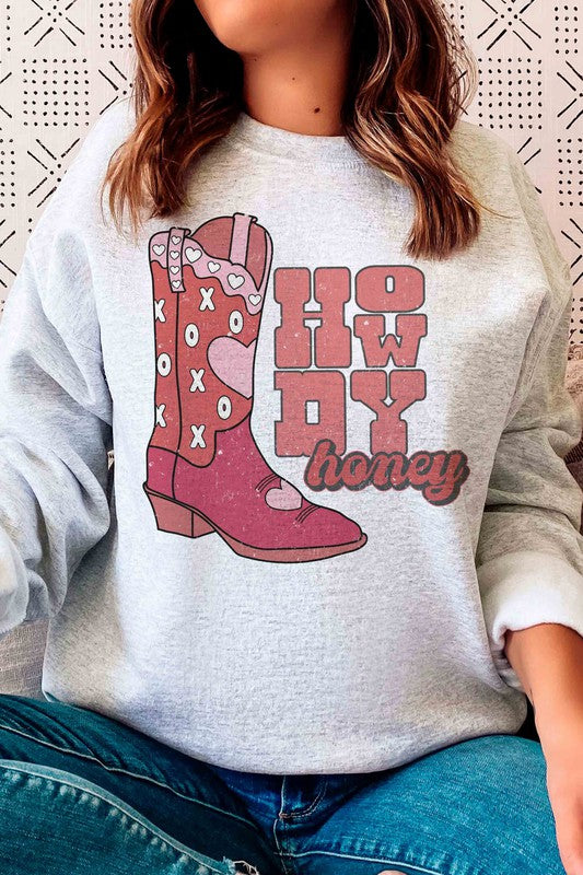 HOWDY HONEY Graphic Sweatshirt