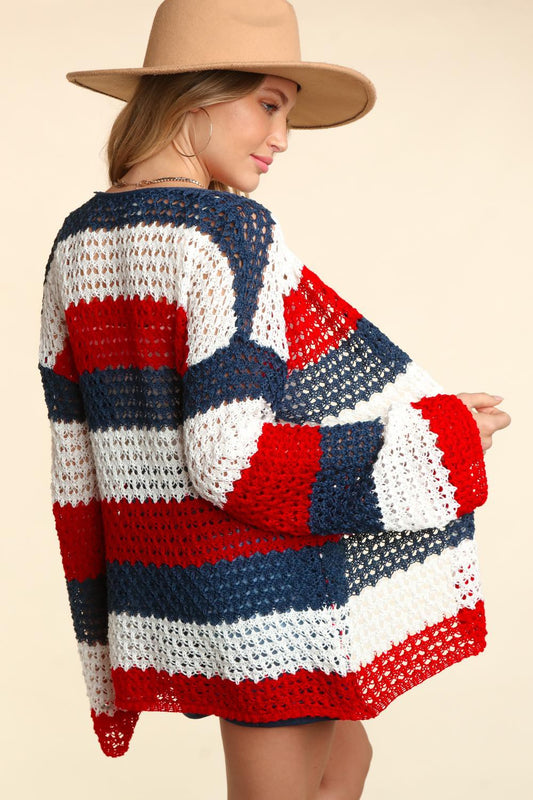 July Long Sleeve Stripe Cardigan