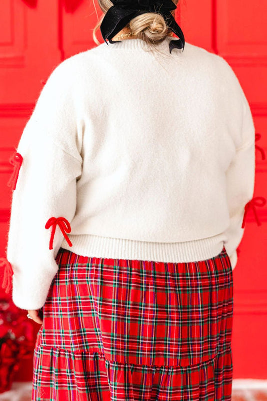Bow Trim  Sweater