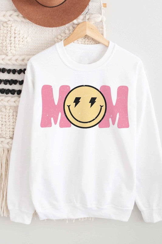 HAPPY FACE MOM Graphic Sweatshirt