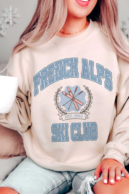 FRENCH ALPS SKI CLUB Graphic Sweatshirt
