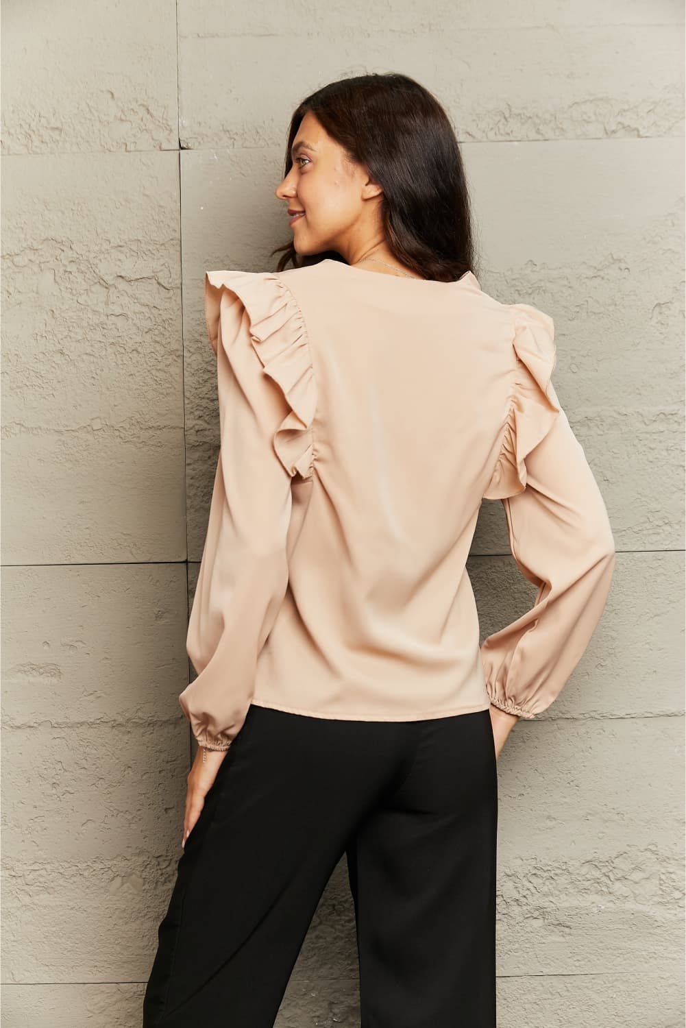 Laura Ruffle Blouse