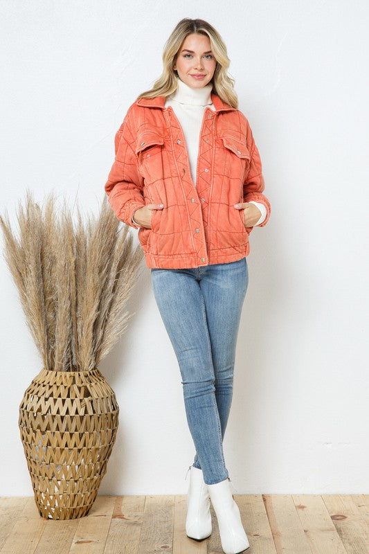 STONE QUILTED JACKET