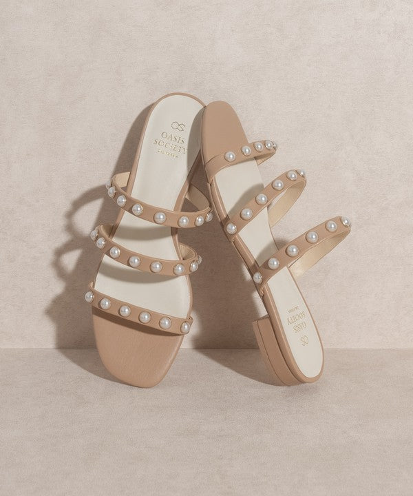 VALERIA  Pearl Flat Sandals