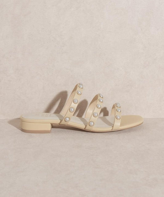 VALERIA  Pearl Flat Sandals