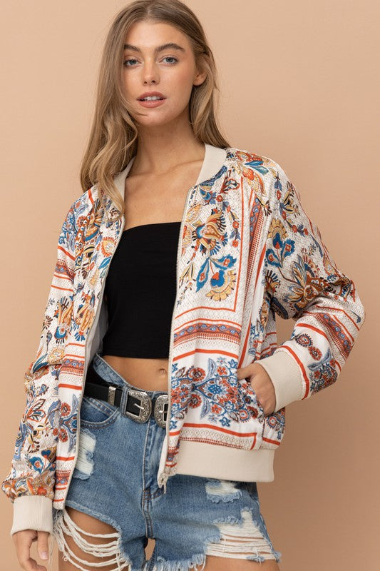PAISLEY BOMBER JACKET