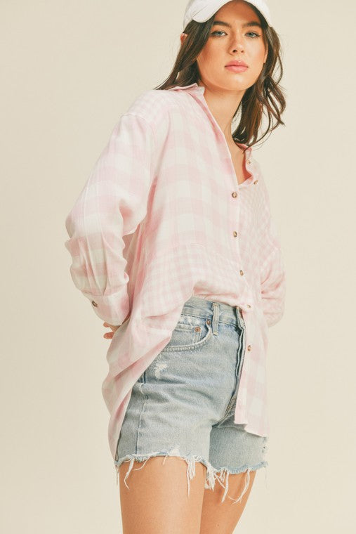 MIX IT OVERSIZED BUTTON DOWN