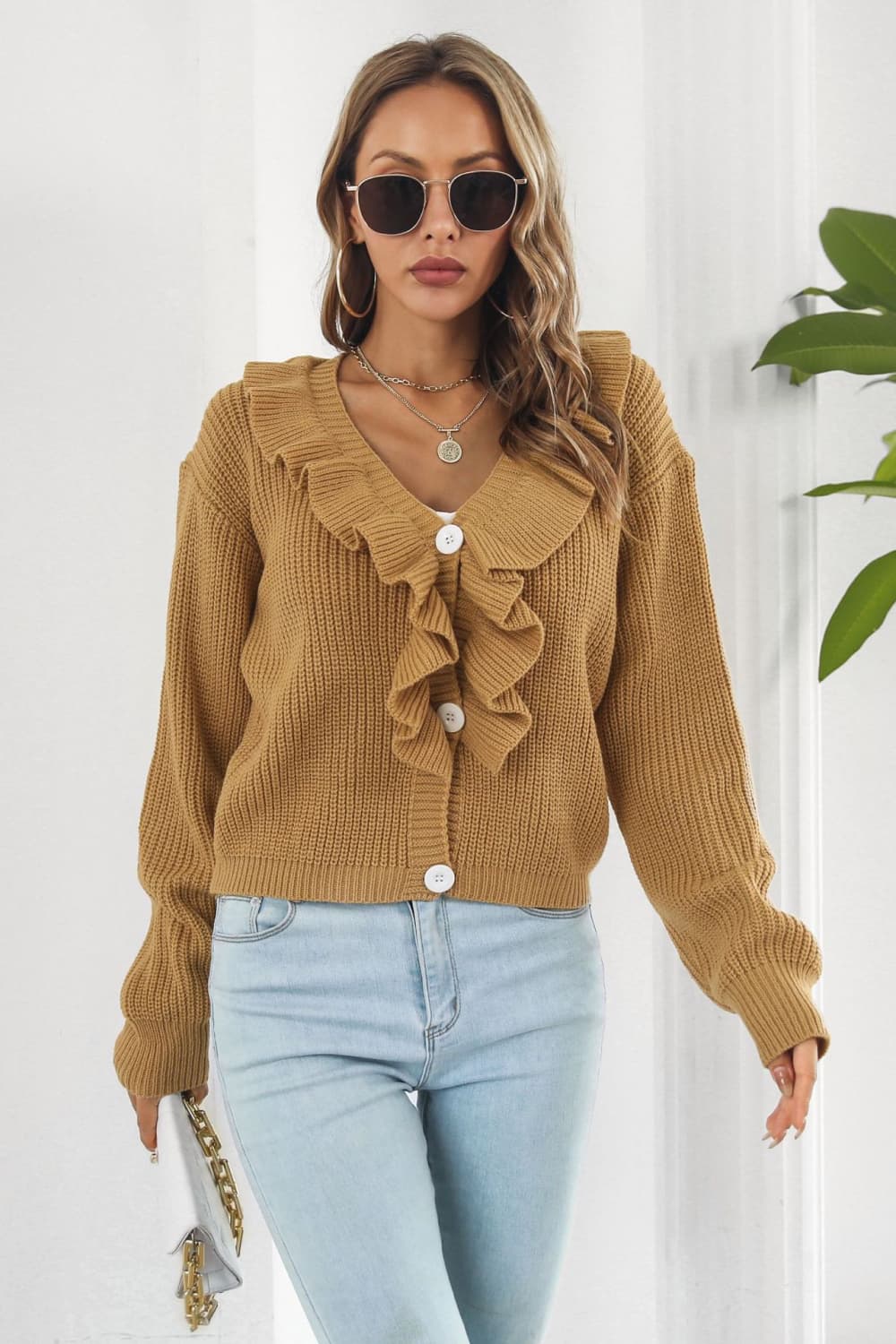 Beige Collar Girl Sweater