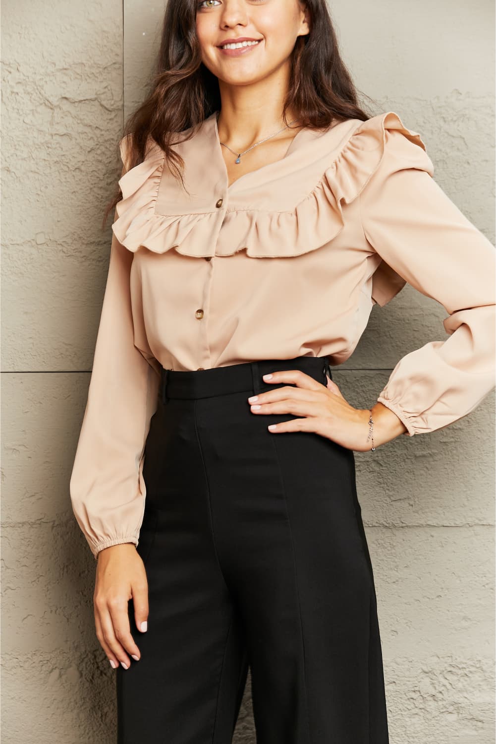 Laura Ruffle Blouse