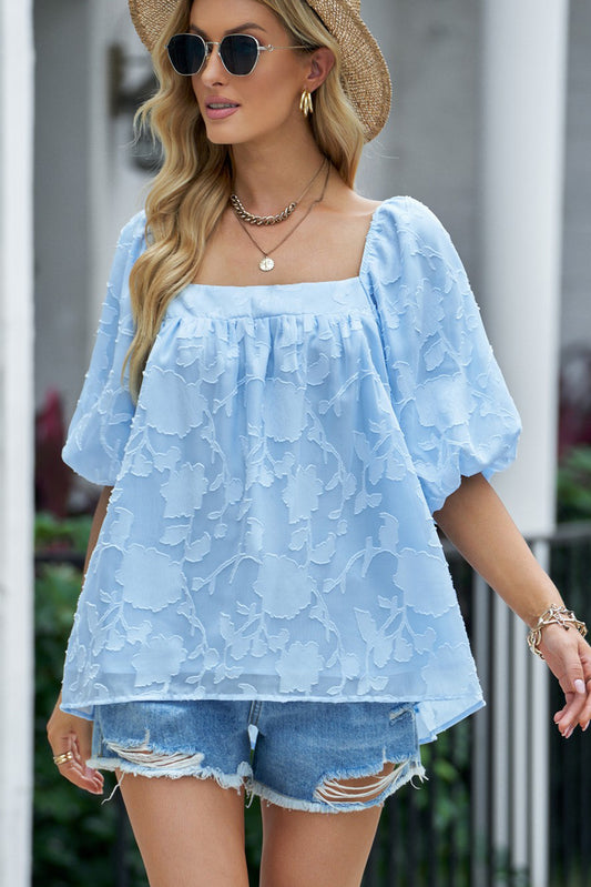 FRAME PUFF SLEEVE TOP