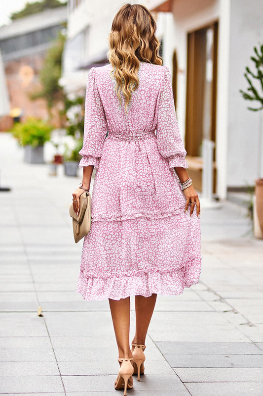 BLUSHING MIDI DRESS