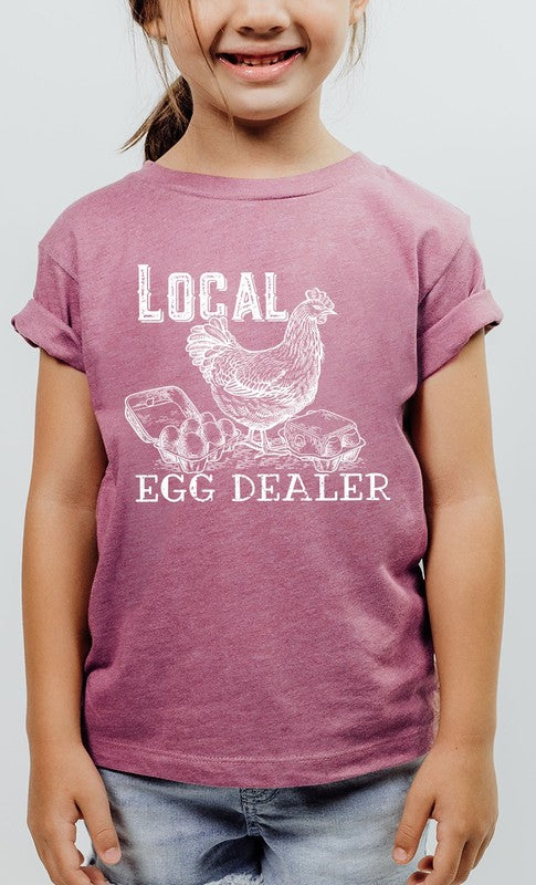 Local Egg Dealer Hen Chicken Farm Kids Graphic Tee