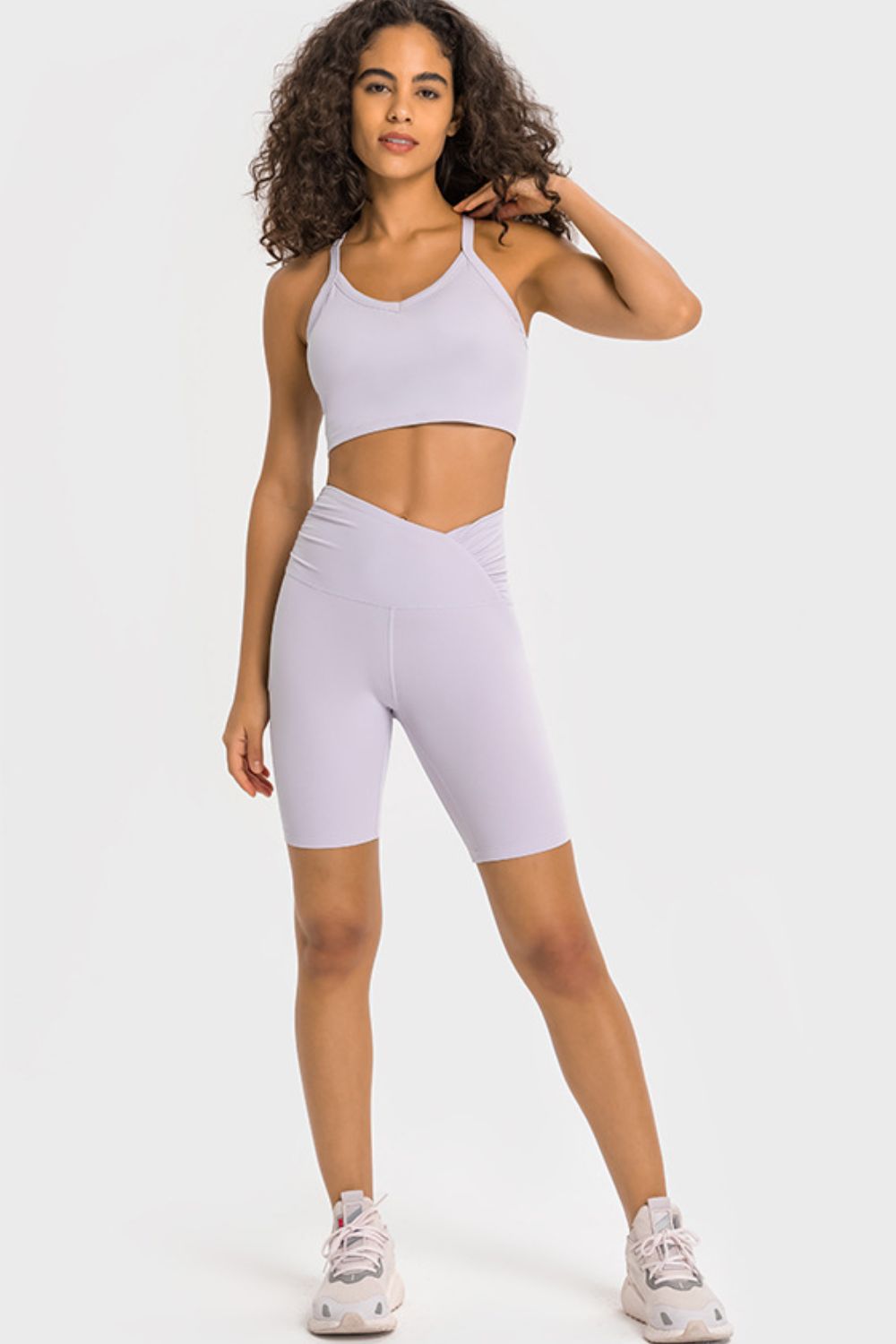 V-WAIST BIKER SHORTS