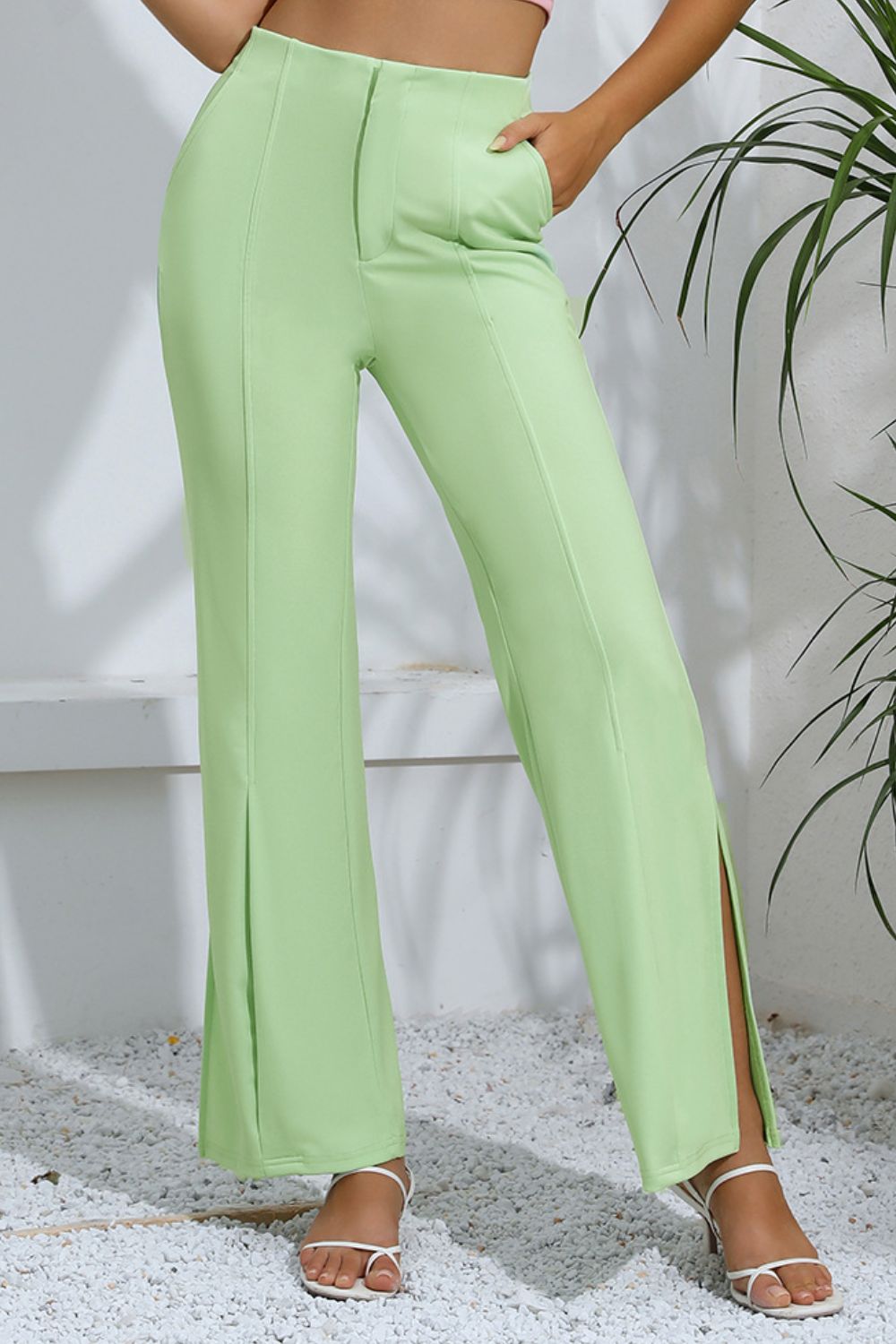 ENVIOUS HIGH RISE FLARE PANTS