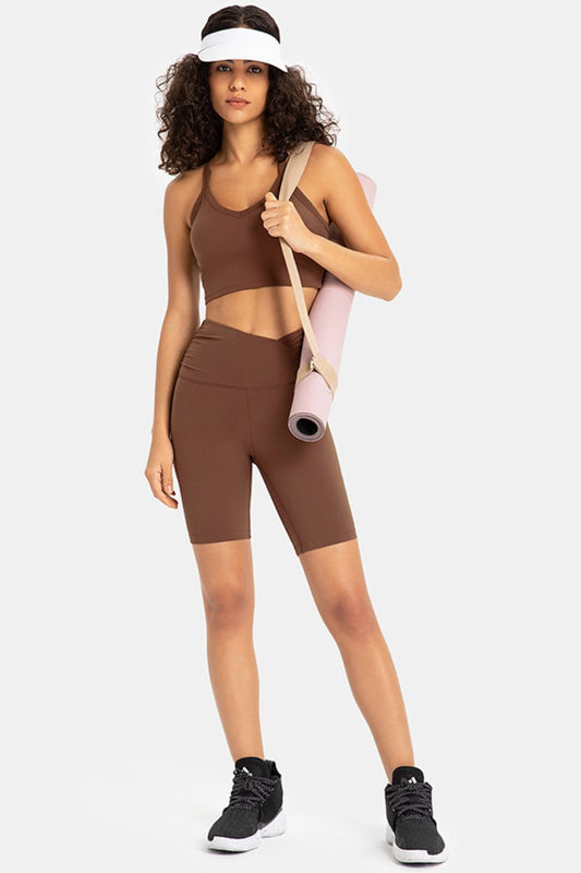 V-WAIST BIKER SHORTS