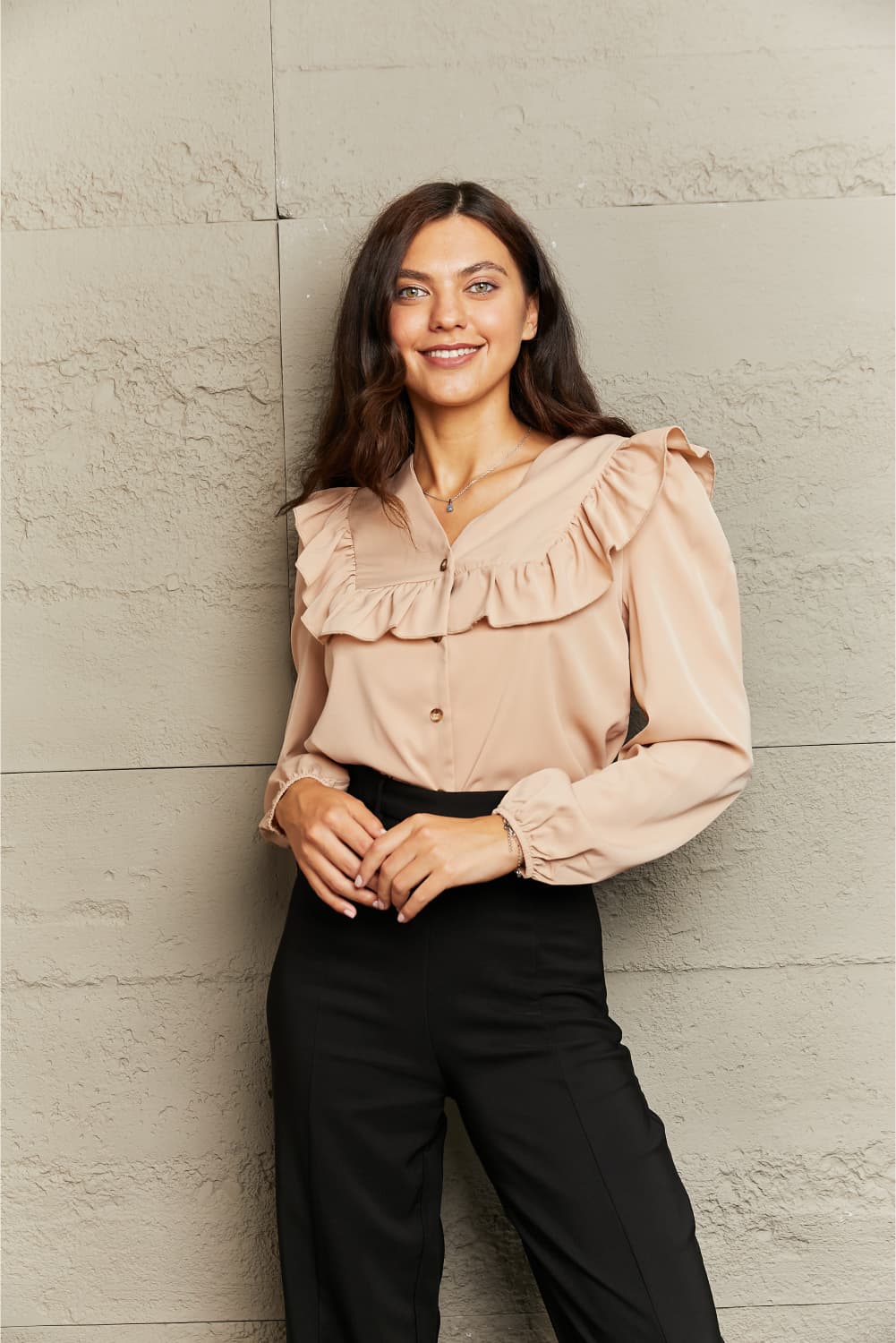 Laura Ruffle Blouse