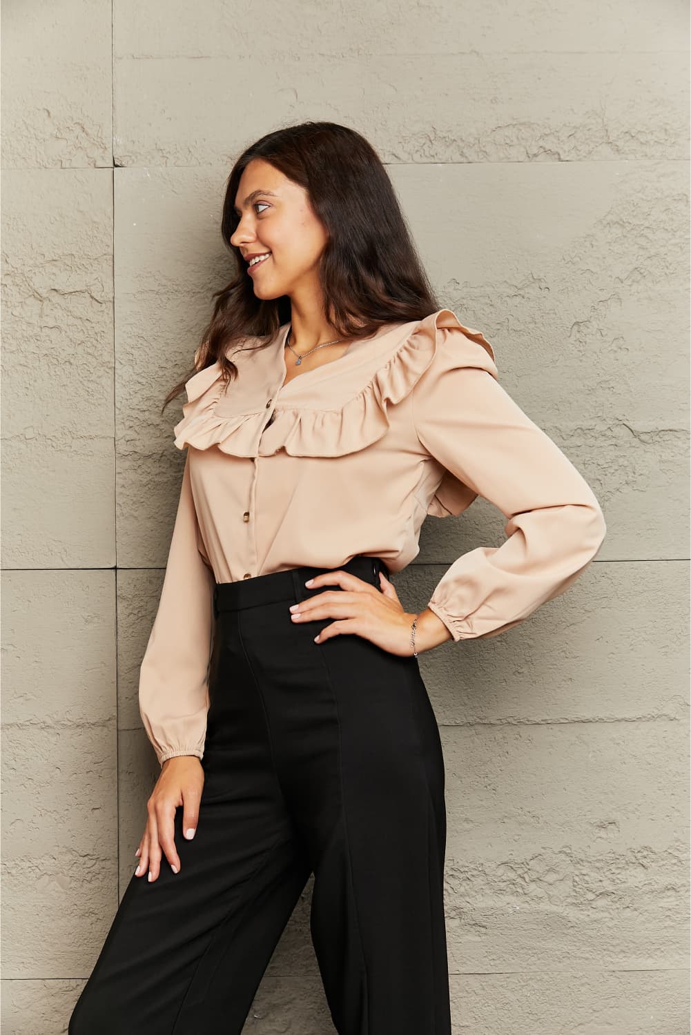 Laura Ruffle Blouse