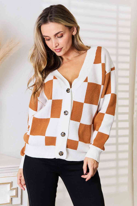 Double Take Button-Up  Cardigan